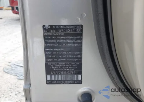 2014 Land Rover Lr4 Hse Luxury z USA, uszkodzony, nr VIN SALAK2V68EA724844